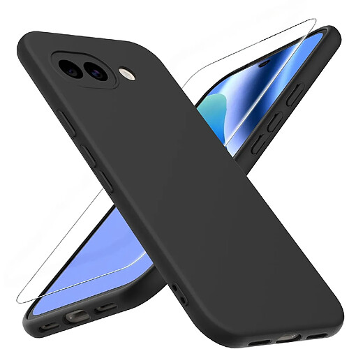 Coque Pour Google Pixel 10a Silicone Noir + Verre Trempe Little Boutik©