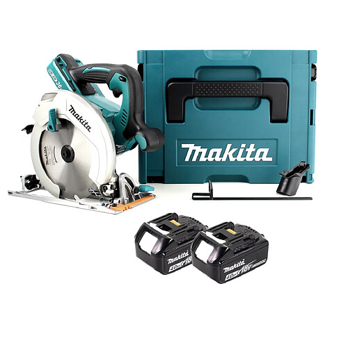 Makita DHS 710 MJ Scie circulaire sans fil 36 V 190 mm + 2x 4,0Ah + Makpac - sans chargeur