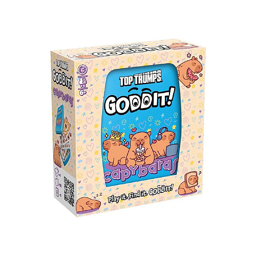 Winning Moves GODDIT! Capybaras - Jeu de cartes puzzles Top Trumps - 55 défis