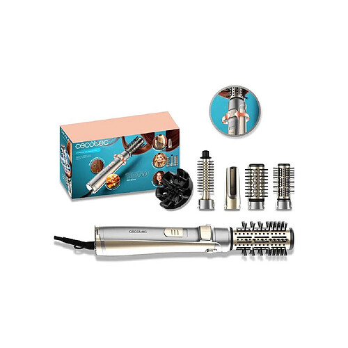 Cecotec CeramicCare AirBrush Gyro 5 en 1 - 1100 W - 5 têtes - Noir
