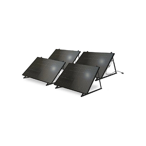 MECAFER Kit solaire bifacial 2000 W - 4 panneaux - onduleur onde sinusoïdale pure