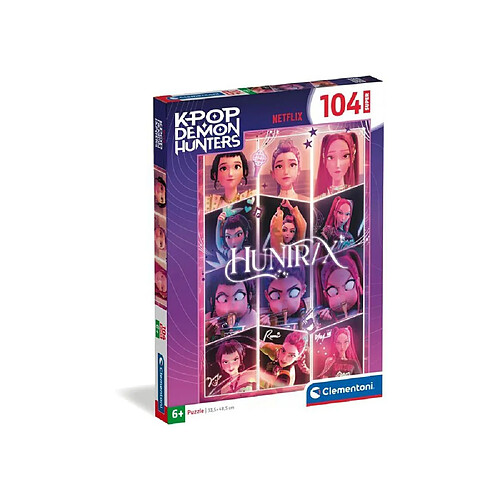Clementoni Puzzle 104 pièces K-Pop Demon Hunters - 48,5 x 33,5 cm