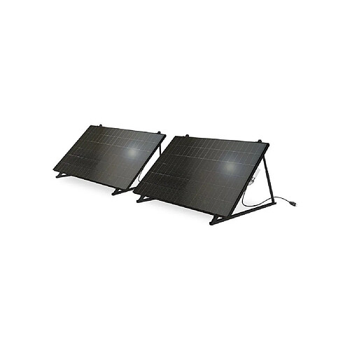 MECAFER Kit solaire bifacial 1000 W - 2 panneaux N type - Onduleur 900 W - WiFi