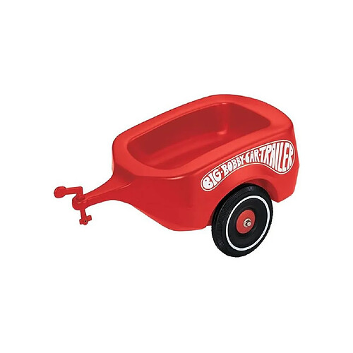 BIG Bobby Car Trailer 800001300 - Remorque rouge avec attelage sécurité