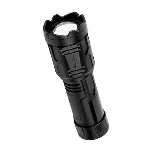 Avizar Lampe Torche LED 15W Rechargeable 15W avec 3 Modes d'Éclairage Noir