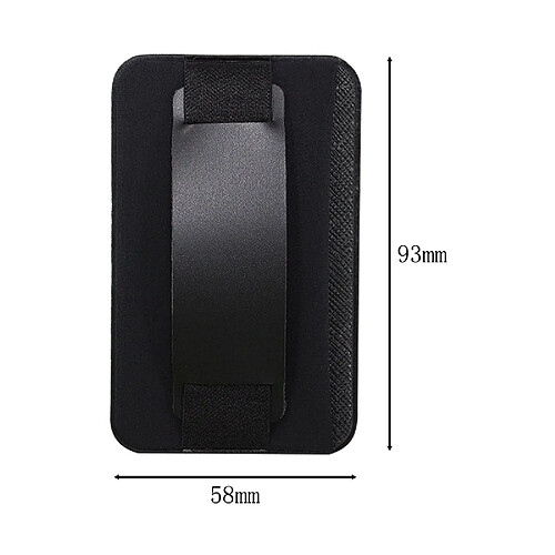 INF Dragonne de support de poignée de téléphone en cuir - Support universel Black