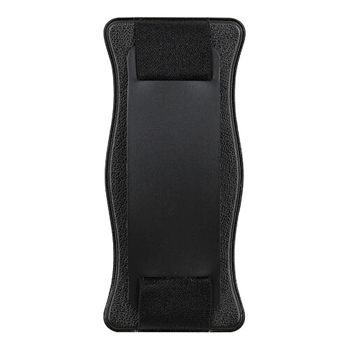 INF Étui pour téléphone portable avec dragonne en cuir ondulé Black