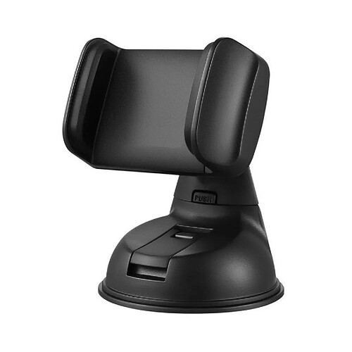 INF Support de voiture à ventouse tout noir compatible avec téléphones 3,5-7,2 pouces et GPS,