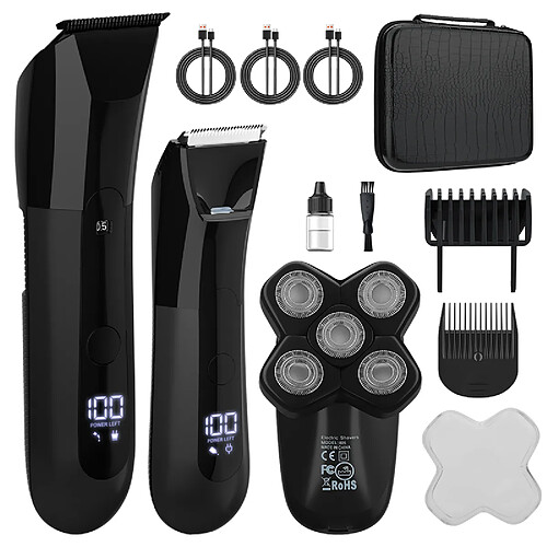 INF Kit de toilettage électrique 5-en-1 pour hommes