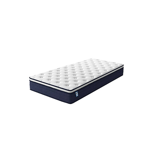 TEENO Matelas à Ressorts ensachés 90x190cm, 25 cm d'épaisseur