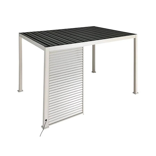 Persienne fixe pour pergola Evora côté 4 m Argile - Hespéride