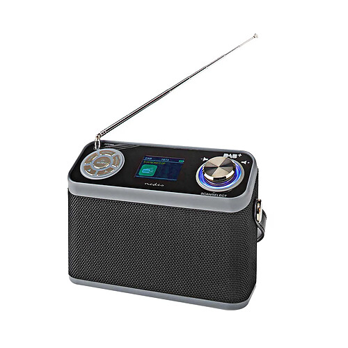 Nedis Radio de Table avec Bluetooth, USB, Réveil et Écran Couleur DAB+ / FM Noir