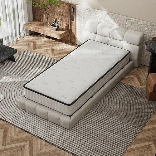 DEWINNER Matelas en Mousse à Mémoire de Forme 90x190 cm, 25 cm Épaisseur