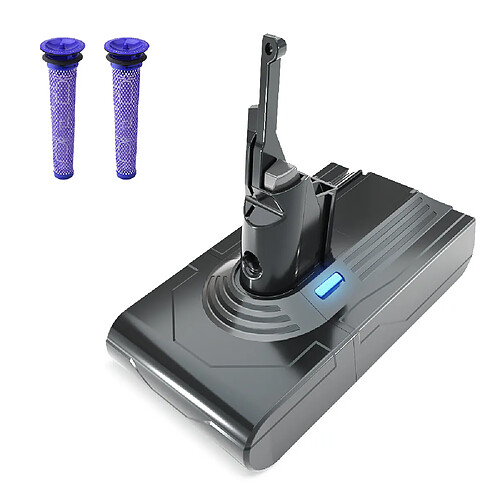 STANEW Batterie 4500 mAh pour aspirateur Dyson V8 SV10, avec 2 Filtres