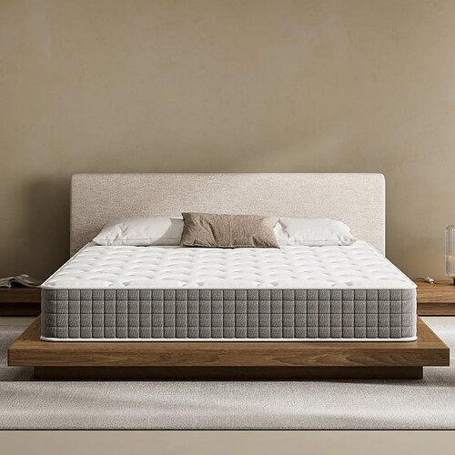 DEWINNER Matelas mousse 160x200 cm,Épaisseur 25 cm,Fermeté Moyenne,Respirant et Réversible