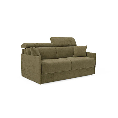 Divani.store Miryam Canapé lit en tissu imperméable 169 cm (mat.140x197) vert