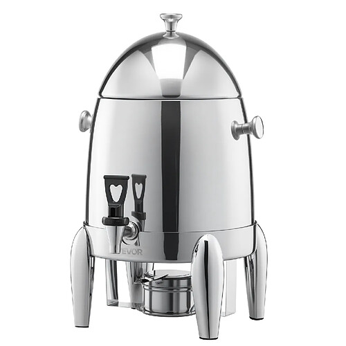 VEVOR Distributeur de Boissons Fontaine à Eau Chaud et Froid en Inox 12 L