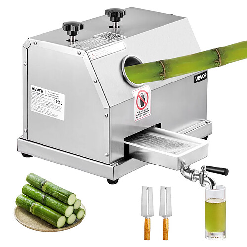 VEVOR Presse à Canne à Sucre Manuelle Extracteur de Jus de Canne Capacité 50kg/h