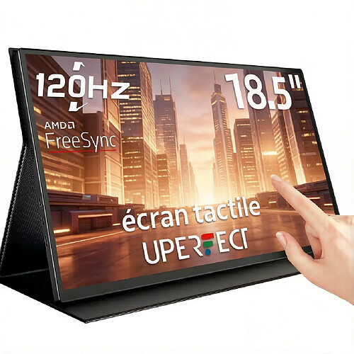 Moniteur portable UPERFECT 18,5" FHD 1080P, 120 Hz IPS, USB-C et mini HDMI