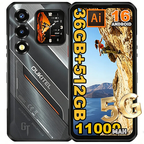 OUKITEL WP66 - 36 GB - 512 GB - Noir