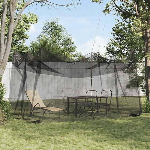 vidaXL Filet Anti-Moustiques de Jardin 156 Maille Noir 3 x 4,5 x 2,5 m