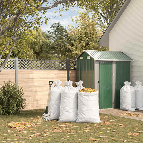 vidaXL Sacs tissés 10 pièces Blanc 65 x 115 cm PP