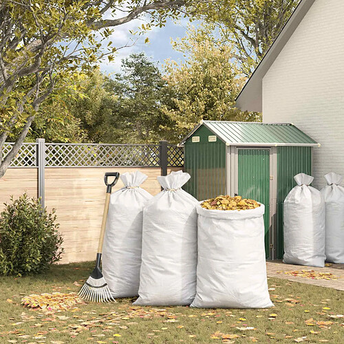 vidaXL Sacs tissés 100 pièces Blanc 80 x 125 cm PP