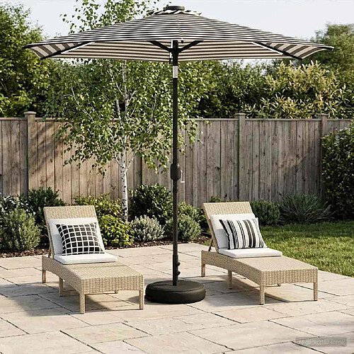 vidaXL Parasol de jardin avec lampes LED 230 x 230 cm Polyester