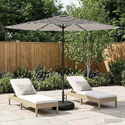 vidaXL Parasol de jardin 300 x 300 cm Polyester Rectangulaire