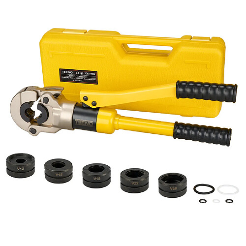 TEENO Pince à Sertir Multicouche (100kn), Pour Raccords sur Tubes: V12, V15, V18, V22, V28