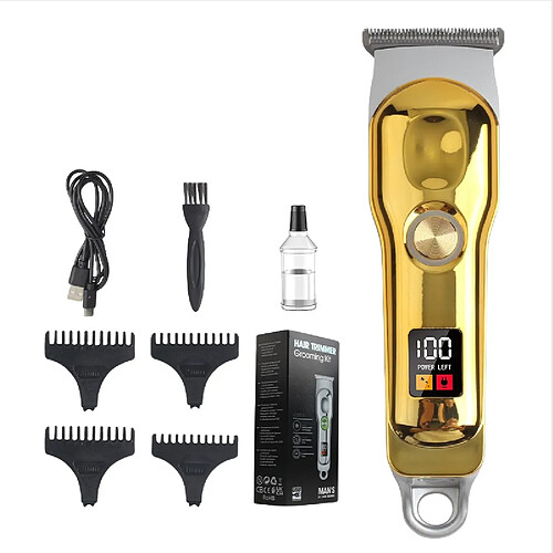 INF Tondeuse à cheveux électrique pour hommes - Coupe précise et portable Gold