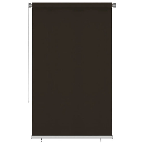 vidaXL Store roulant d'extérieur 140x230 cm Marron PEHD
