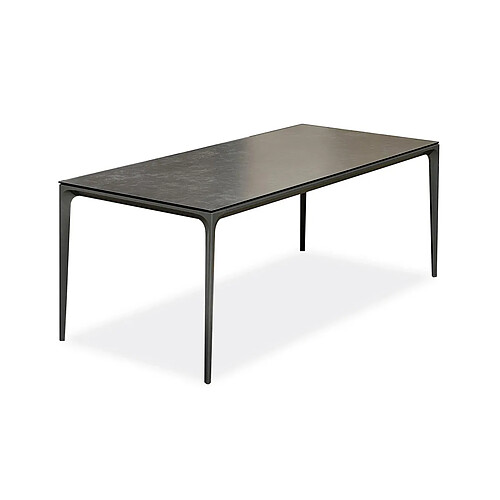 Paris Prix Table de Jardin en Céramique Tigua 200cm Anthracite