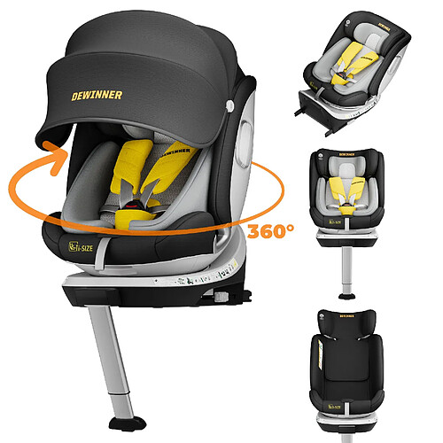 DEWINNER Siège auto pour bébé, adapté aux enfants de 0 à 36 kg, ISOFIX