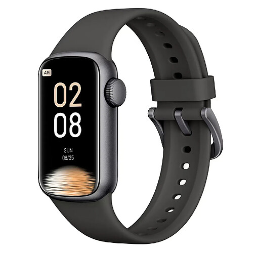 INF Montre connectée avec fréquence cardiaque, tension artérielle Black
