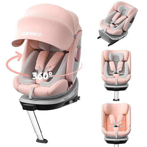 DEWINNER Siège auto pour bébé, adapté aux enfants de 0 à 36 kg, ISOFIX