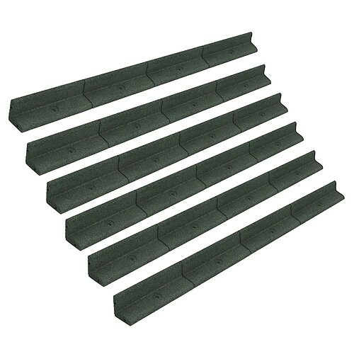 Monstershop 6 Bordures de Jardin 1,2 m Caoutchouc Vert Flexible 7,2 m Jardin Parterre