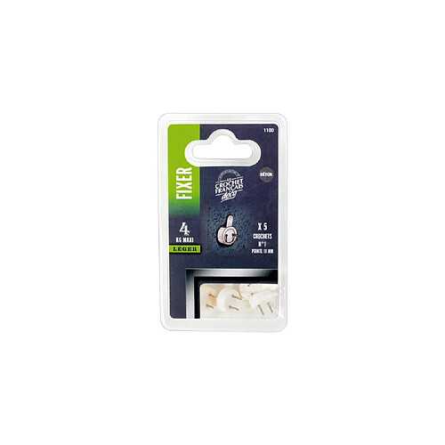 LE CROCHET FRANCAIS Crochet pour béton - Lot de 5 - Pointe acier 11 mm