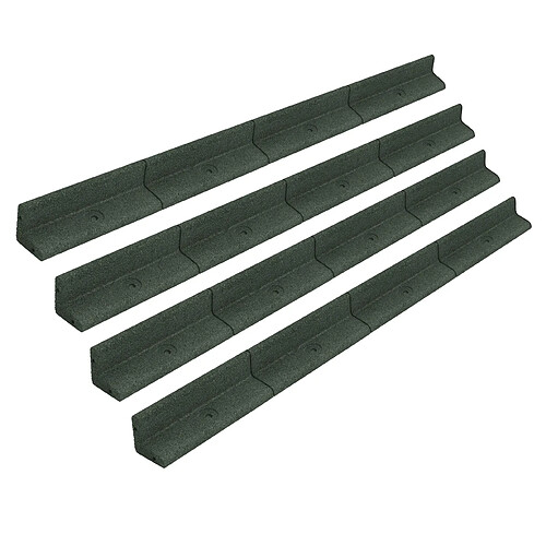 Monstershop 4 Bordures de Jardin 1,2 m Caoutchouc Vert Flexible 4,8 m Jardin Parterre