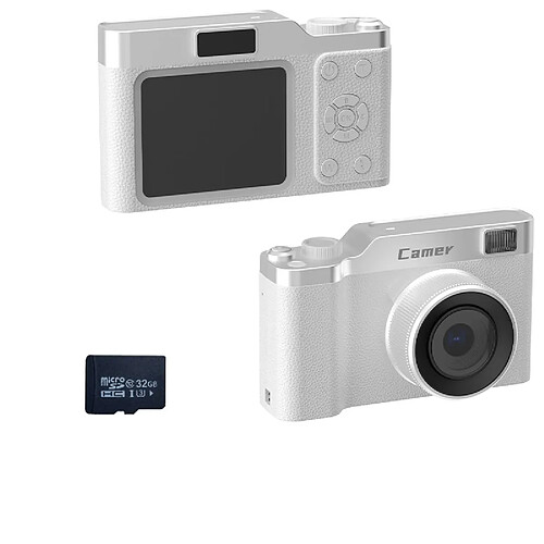 INF Appareil Photo Numérique Compact avec Zoom Optique 5x et Carte TF 32 Go - Capturez Vos Sou