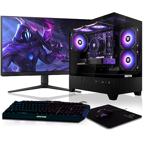 BEASTCOM Q5 Pro Gaming Complet, Intel Core i7-12700F, NVIDIA RTX 5070, 16 Go RAM, 1 To