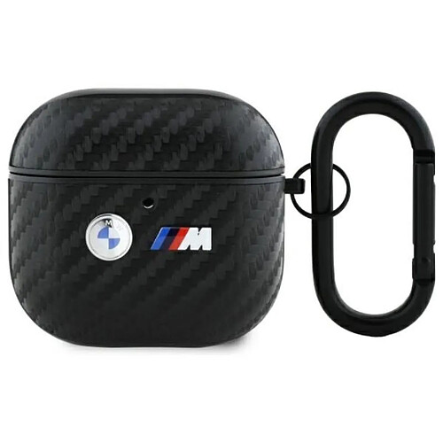 BMW Carbon Double Metal Logo - Ã‰tui pour AirPods 4 (noir)