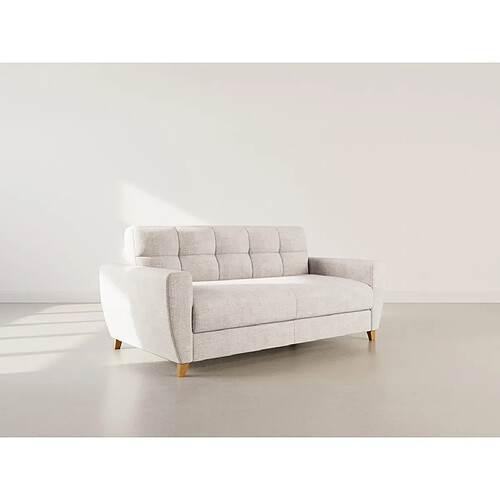 Bestmobilier Thibault - Canapé 3 places convertible express couchage quotidien 140 cm matelas 14 cm en