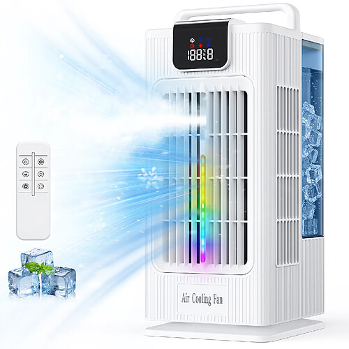 ByteLike Ventilateur rafraîchisseur d'eau portable 4-en-1