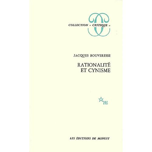 Rationalité et cynisme · Occasion