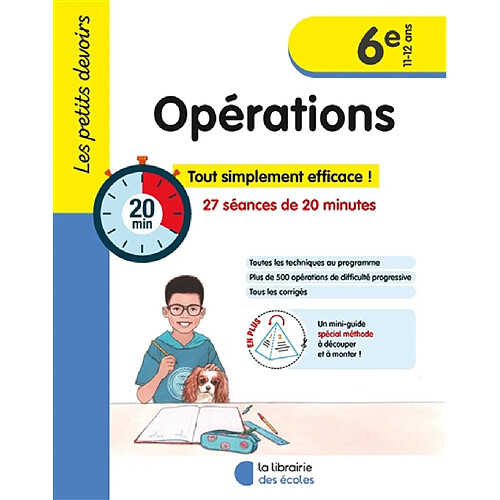 Opérations 6e, 11-12 ans : 27 séances de 20 minutes