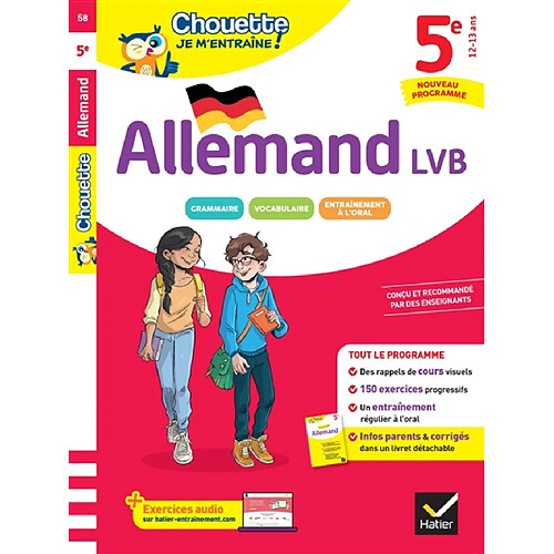 Allemand LVB, 5e : nouveau programme