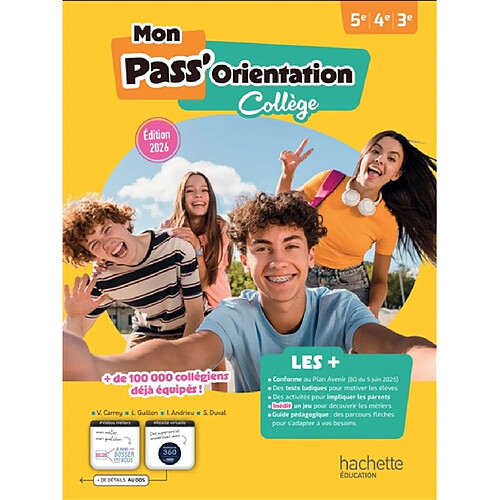 Mon pass' orientation : collège : 5e, 4e, 3e