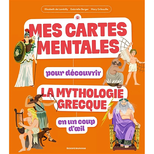 Mes cartes mentales pour découvrir la mythologie grecque en un coup d'oeil