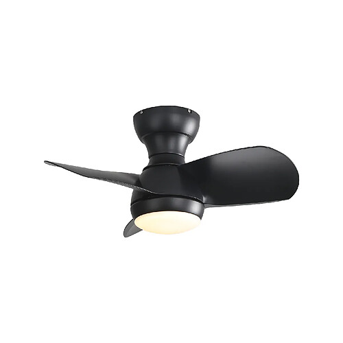 MIVRAY Ventilateur de plafond LED 18 W, 6 vitesses, ABS noir